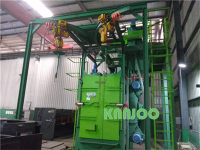 PLC Spinner Hanger Shot Blasting Machine With High Cleaning Efficiency Sa 2.5