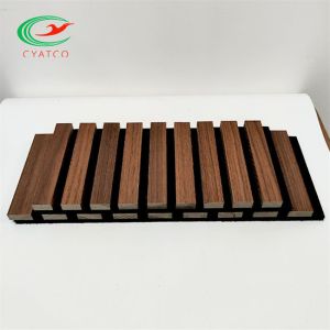 Ceiling Laminated Sound Acoustic Panel Multipurpose Wood Veneer