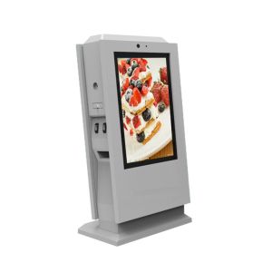 Payment Self Service LCD Interactive Touch Screen Kiosk With Printer
