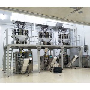 Multi Head Weigher 2000g Puffed Rice Packing Machine Automatic