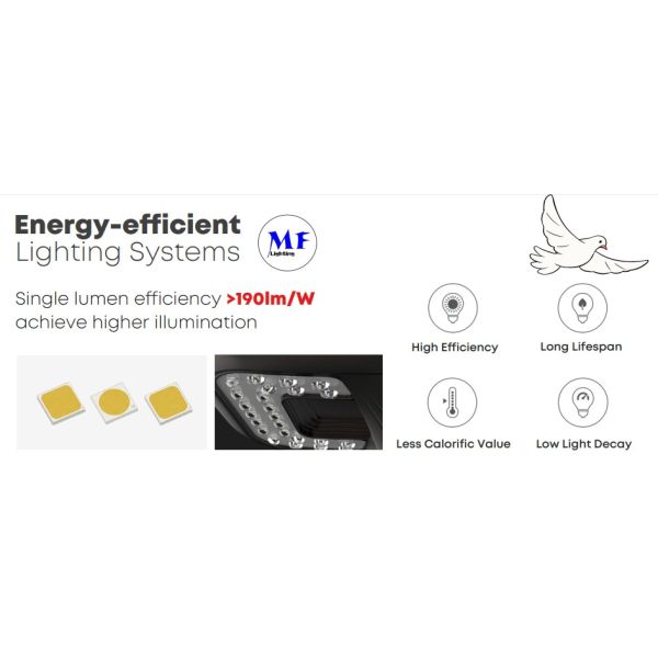 190lm/W 30W LED Outdoor Street Garden Light 3 Years Warranty IP66 70ra Aluminum Waterproof For Parking Lot