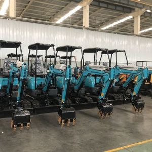 ISO9001 Diesel Engine Electric Mini Excavator With Attachment