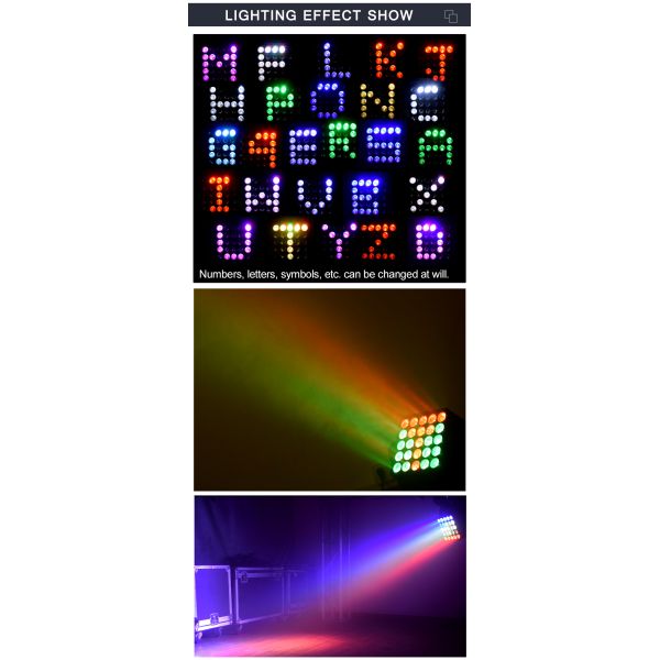 25*15W RGBW Head Moving Head Matrix Lights 4IN1 Stage Light Product Weight 12.65 KG