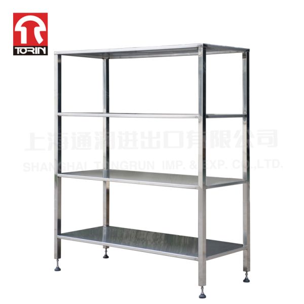 Torin DZ27 Double Stainless Steel Trolley Portable Dining Car Handcar Tindustrial Rolling Cart