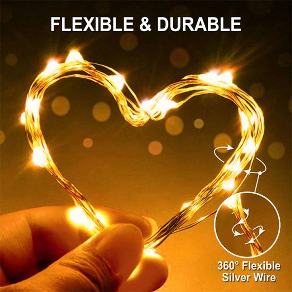 Orange Halloween Decor Solar String Lights IP65 For Patio Tree Xmas Yard Decoration