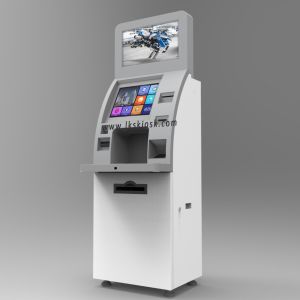 Indoor Self Service Kiosk Dual Touch Screen For Social Insurance Department