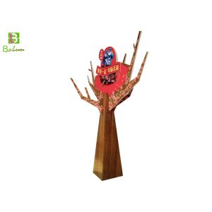 Creativel POP POS Displays , Flat 3d Cardboard Tree Props New Year Celebrating
