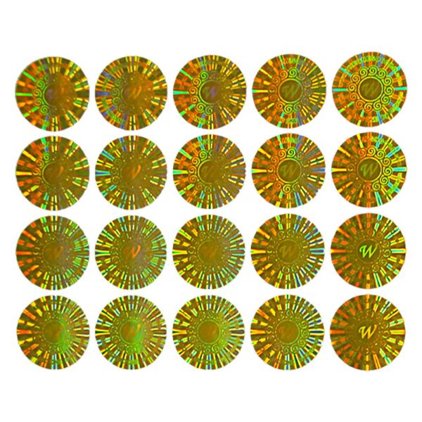 Pely Anti Counterfeit Custom Die Cut Holographic Stickers