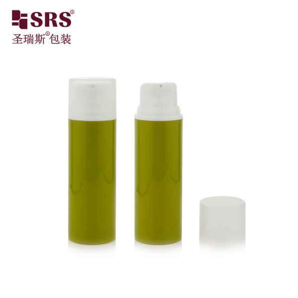 PA203A Custom Glossy Finish Airless Facial Cream Bottle 50ml Capacity Custom Color for Cosmetic