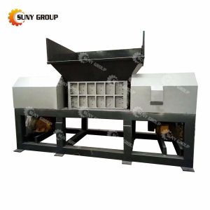 Double Shaft Wood Metal Shredder with Video Inspection and Multifunctional