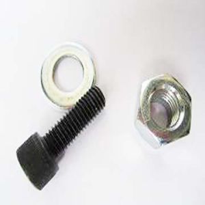 CNC machined stainless steel screw and nut with spacer, Bolt and Nut Manufacturi