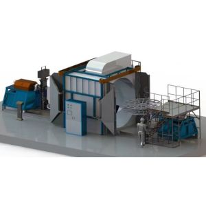 Electric / Gas Heating Roto Molding Machine 3 Phase 380V 50Hz