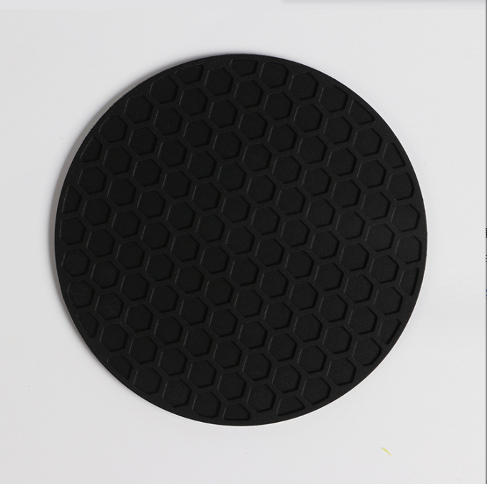 Deep Grooved Absorbent Silicone Coaster Pad Mat for Heat Resistant Pot Mug Coffee Cup