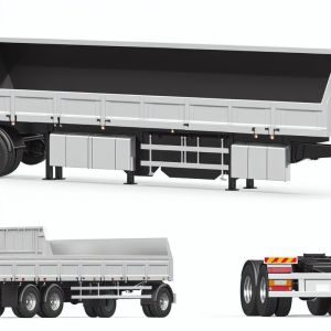 8700*2300*1600 Tipper Box Size Heavy Duty U Type Tipper Truck Trailers for Heavy-Duty Construction Transportation