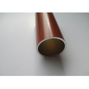 Diameter 30mm Aluminium Round Tube Wood Grain Painted Environment Protection