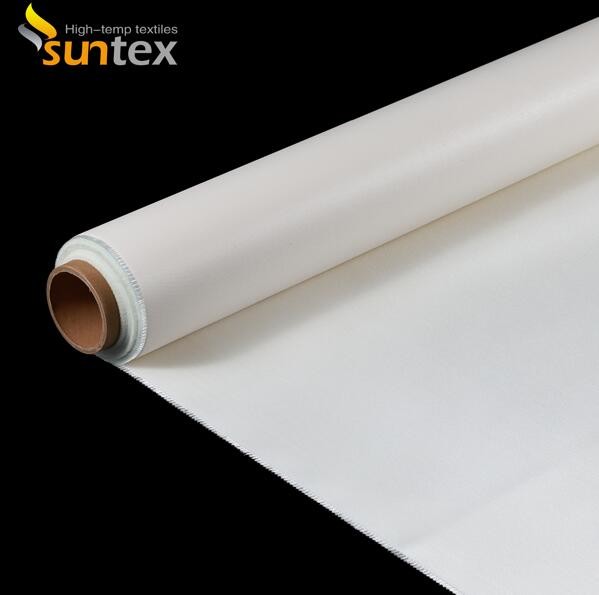 Fiberglass Fabric Coated Silicone / PU Heat Resiatant high temperature