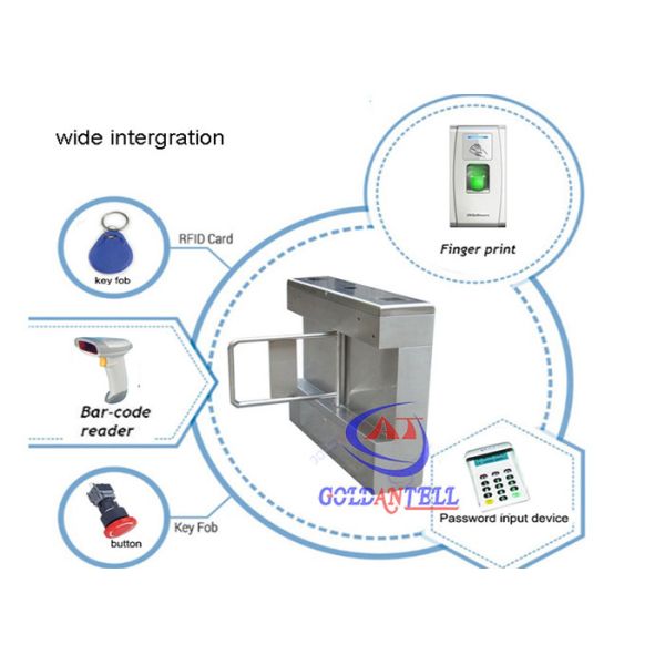DC Brushless Motor Pedestrian security gates / train station turnstile Access
