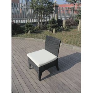 Brown Wicker Rattan Garden Dining Sets , Conservatory Furniture Set