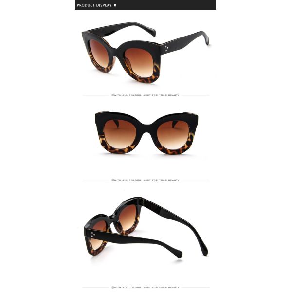 Butterfly Frame Sunglasses Fashionable Unisex Square Solaires