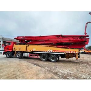 China 2019 Homemade Chassis 56m Concrete Pump Truck Pump Concrete Mixer with High Productivity on sale