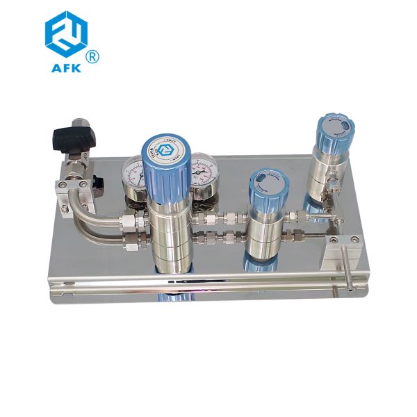 Single Cylinder 2200psi SS316 Gas Panel Pressure Regulator PTFE