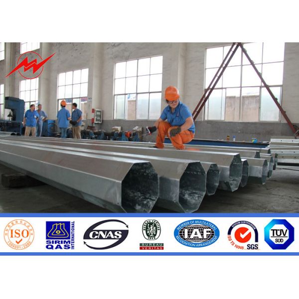Buy 110kv&220kv galvanized electric pole & octongal electric pole at wholesale prices