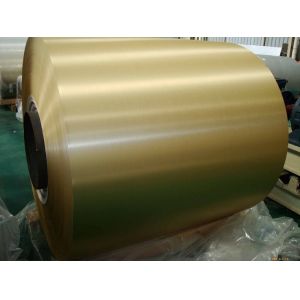 Brush Finish Gold Color Coated Aluminum Coil With High Corrosion Resistance