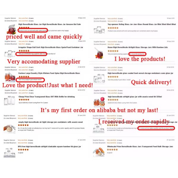 Popular Wholesale 100ml 180ml 280ml Food Grade Round Honey Glass Jar With Clip Cover