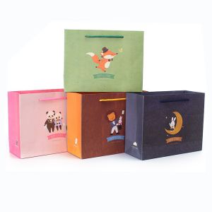 CMYK/PANTONE Printing Customized Kraft Paper Euro Tote Shopping Gift Bag for