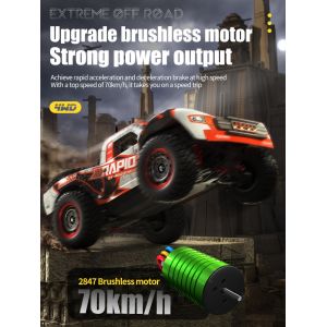 120m Remote Control speed Vehicle Brushless Electric Colour Box Plastic Model