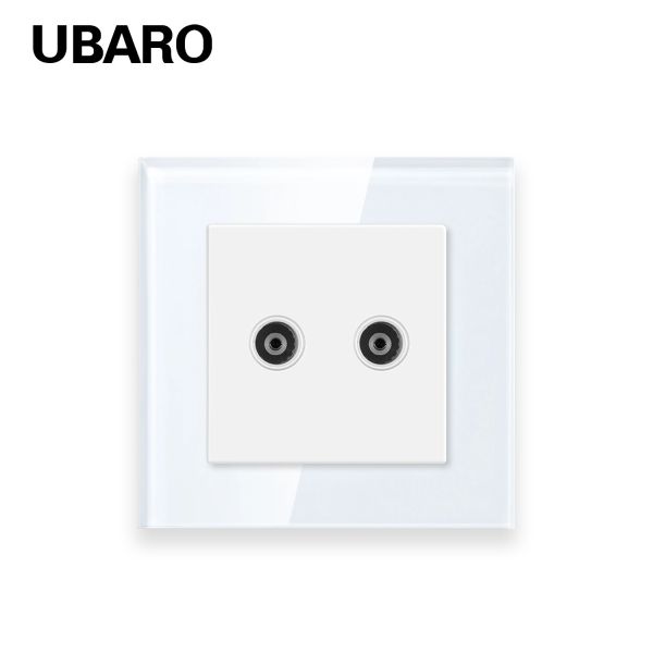 TV Dual Cable Socket Plug Connective Switch Accessories For Round Installation