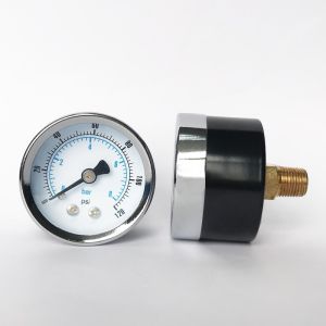 8 Bar 40mm Utility Pressure Gauge 120 Psi General Manometer Copper Alloy
