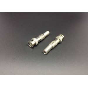 RF BNC Male TV Cable Wire Connector Quick Crimp Weld Long Metal Boot
