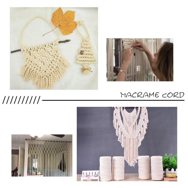 Wholesale colorful cotton rope macrame cord for DIY decorative