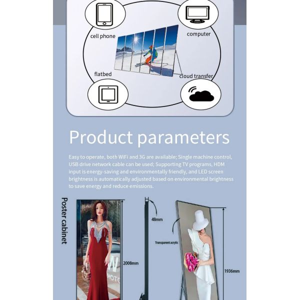 Commercial LED Advertising Displays Screens OEM ODM Custom Digital LED Poster Solutions