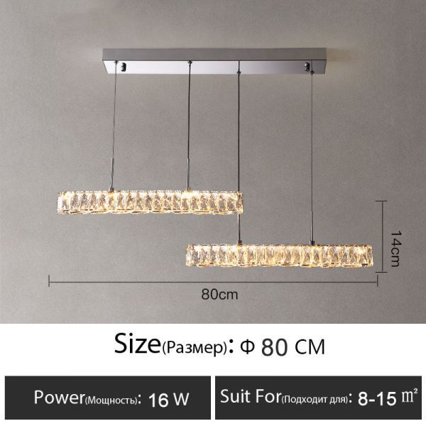 Modern Ceiling Lamp Luxury Crystal Study Bedroom Chandelier Indoor Lighting(WH-CA-103)
