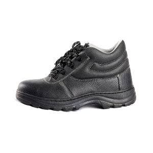 Quality Anti Smash Slip Resistant Middle Cut Safety Shoes Leather Material Additional Features for sale