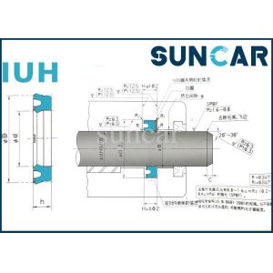 Piston Rod Seal IUH For Excavator Hydraulic Cylinder