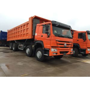 Low Fuel Consumption Efficient Tipper Dump Truck 371HP 8x4 RHD SINOTRUK HOWO