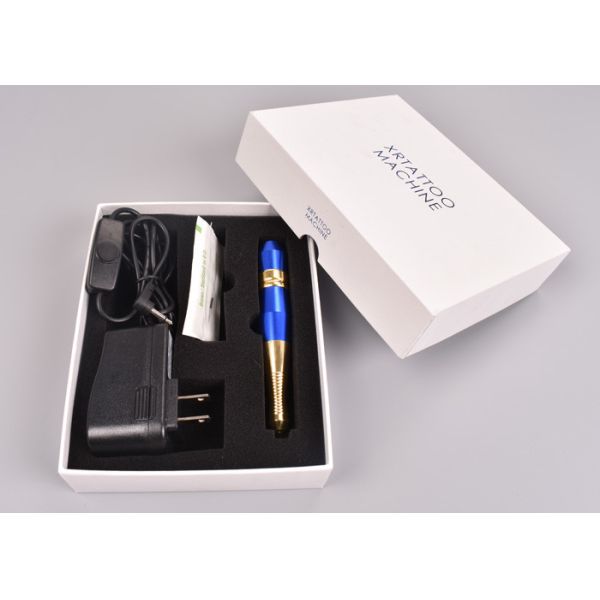 Blue Color Permanent Makeup Machine Kit For Eyebrow Microblading Digital Makeup Tattoo Pen