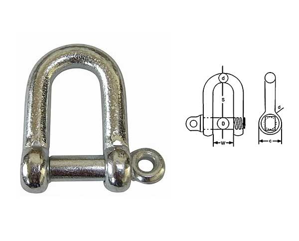 Buy Large Dee Pin Galvanized Anchor Shackle U.S. BS3020 at wholesale prices