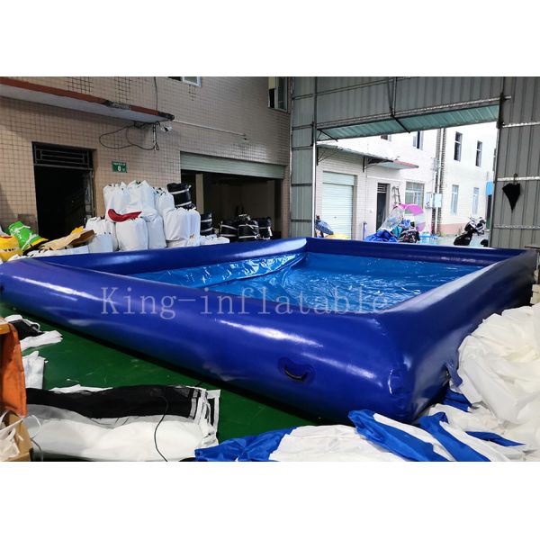 Blue Color 42 Square Meters Inflatable Swimming Water Pool Fire Resistant