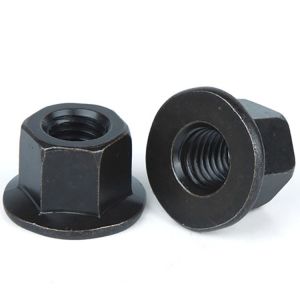 Grade 8 Black Oxide Coating Large Hexagon Flange Nuts