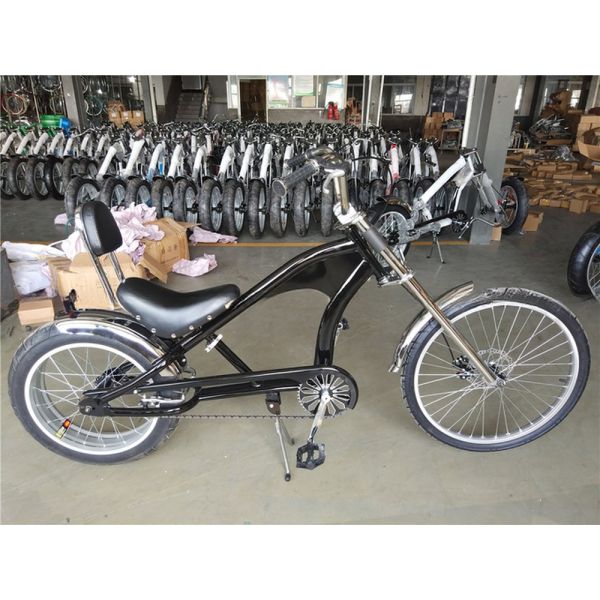 Men's 20-24 Inch Chopper Bike with Fork Suspension and Customizable Options
