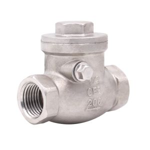 Female Thread 1/2 Inch Swing Check Valve WOG 200 PSI Stainless Steel SS304 CF8M