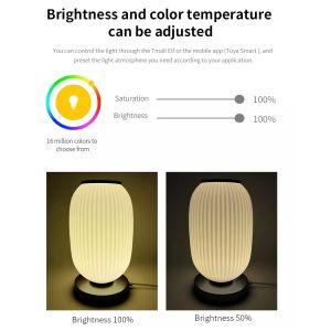 Glomarket Tuya Smart Lantern Table Lamp Glass Music Table Light Wifi App Control