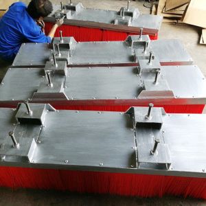 Metal Support 1.5m Forklift Sweeper Attachment Brush