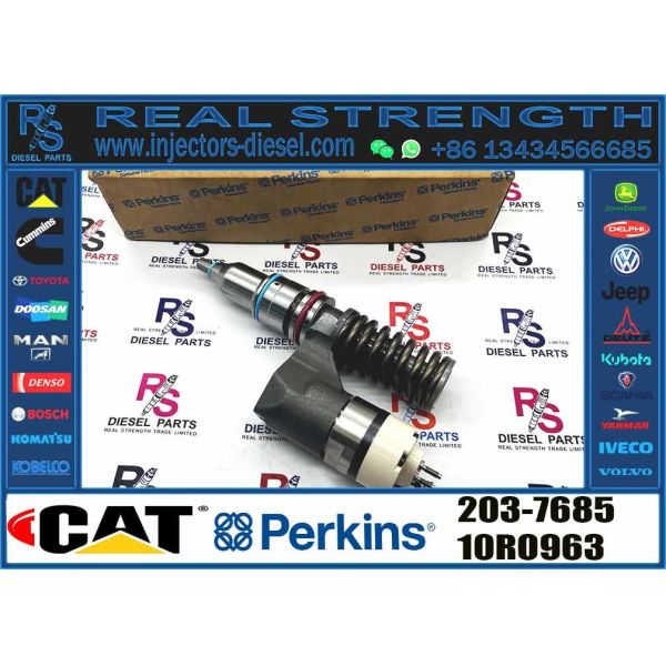 Buy Diesel Engine Fuel Injector Excavator Accessories Diesel Motor Parts 2037685 203-7685 for Caterpillar CAT 16H C-10 C-12 at wholesale prices