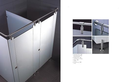 Wear Resistance Toilet Cubicle Hardware , Adjustable Toilet Cubicle Support Legs