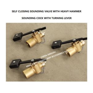 China BRONZE DEPTH SOUNDING SELF CLOSING VALVE OF DN50 CB/T3778-99 SOUNDING COCK THREADED ENDS on sale